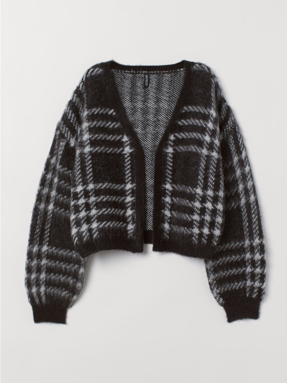 H&M Plaid Open Cardigan